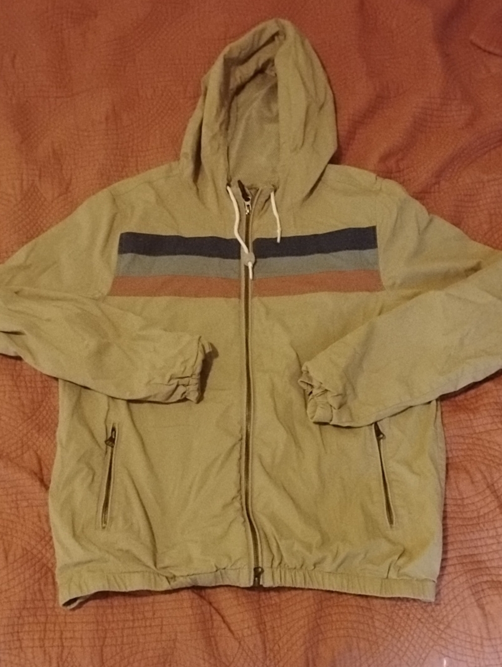 Marine Layer Hooded Windbreaker, Men's L
